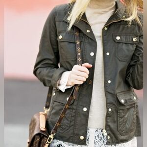 J.Crew Downtown Field Utility Jacket - Olive Green